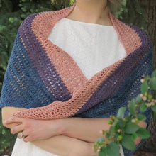 Load image into Gallery viewer, Sunset On The Water Shawl Crochet Pattern