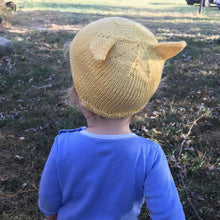 Load image into Gallery viewer, Baby Kitten Ears Knit or Crochet Beanie Pattern