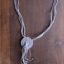 Load image into Gallery viewer, Boho Macrame Necklace Crochet Pattern