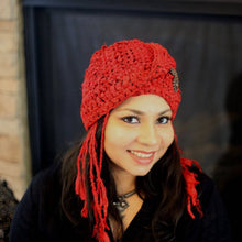Load image into Gallery viewer, The Red Taj Headscarf Crochet Pattern