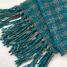 Load image into Gallery viewer, Ocean Storm Tweed Scarf Weaving Kit