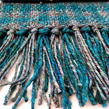 Load image into Gallery viewer, Ocean Storm Tweed Scarf Weaving Kit