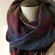 Load image into Gallery viewer, Cabito Wool Color Pool Woven Scarf Pattern & Kit