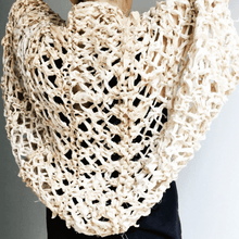 Load image into Gallery viewer, Silk Garter + Lace Summer Cocoon Coat Knit Pattern