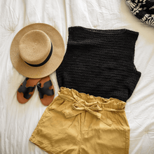 Load image into Gallery viewer, Black to the Basics Crochet Tank Top Pattern