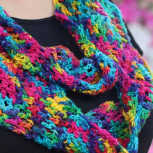 Load image into Gallery viewer, Darn Good Ripple Infinity Scarf Crochet Pattern