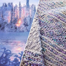 Load image into Gallery viewer, Frosted Forest Wrap Knitting Kit
