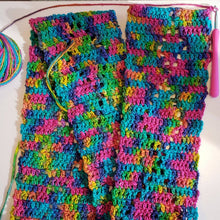 Load image into Gallery viewer, Graduating Diamonds Crochet Scarf Pattern