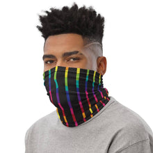 Load image into Gallery viewer, Black Rainbow Neck Gaiter