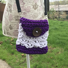 Load image into Gallery viewer, Colorblock Crossbody Bag Crochet Pattern
