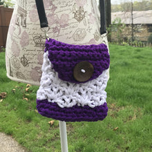 Load image into Gallery viewer, Colorblock Crossbody Bag Crochet Kit
