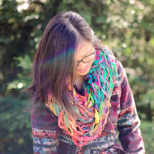 Load image into Gallery viewer, Pastel Arm Knit Chiffon Cowl Kit
