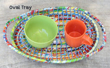 Load image into Gallery viewer, Fruit Bowl - Serving Tray - Waste Basket - Handmade from Trash
