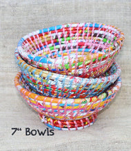 Load image into Gallery viewer, Fruit Bowl - Serving Tray - Waste Basket - Handmade from Trash
