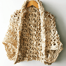 Load image into Gallery viewer, Silk Garter + Lace Summer Cocoon Coat Knit Pattern
