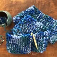 Load image into Gallery viewer, Blue Ridge Blanket Scarf Knitting Kit
