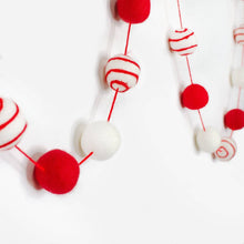 Load image into Gallery viewer, Felt Ball Garland Holiday Decor
