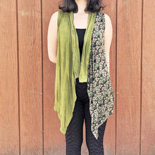 Load image into Gallery viewer, Sleeveless Open Front Draped Viscose Vest
